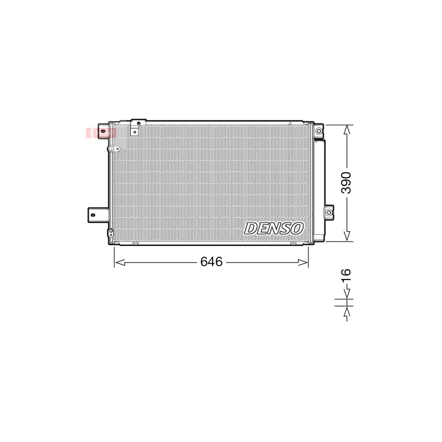 DENSO DCN50049 Air Conditioning Condenser for Toyota Avensis