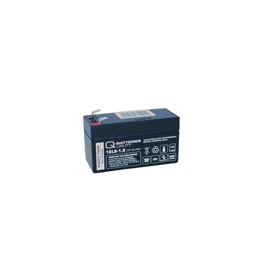 Q-Batteries 12LS1.2 12V 1.2Ah lead fleece battery / AGM VRLA with VdS