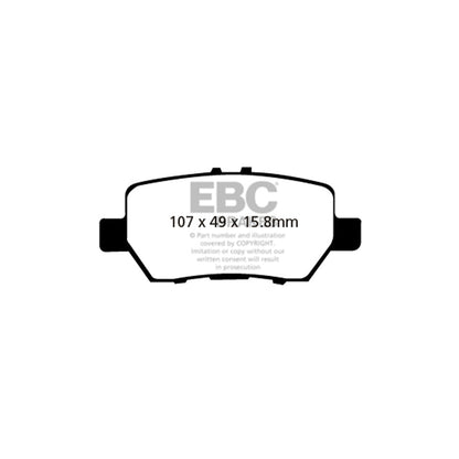 EBC DP41736R Honda Legend Yellowstuff Rear Brake Pads 2 | ML Performance UK Car Parts
