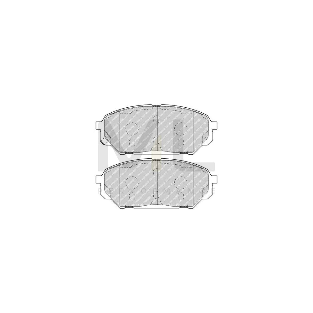 Ferodo Premier Eco Friction FDB4889 Brake Pad Set for Hyundai Ix55 (En) With Acoustic Wear Warning, With Accessories