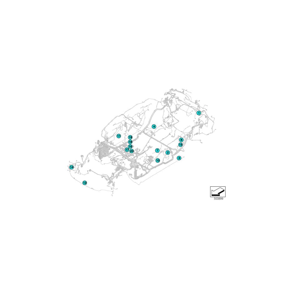 Genuine BMW 61130056366 F40 Contact Bushing Mqs Ela With Cable 0,35-0,5 mm²/SN (Inc. 116d, 118d & 118i)