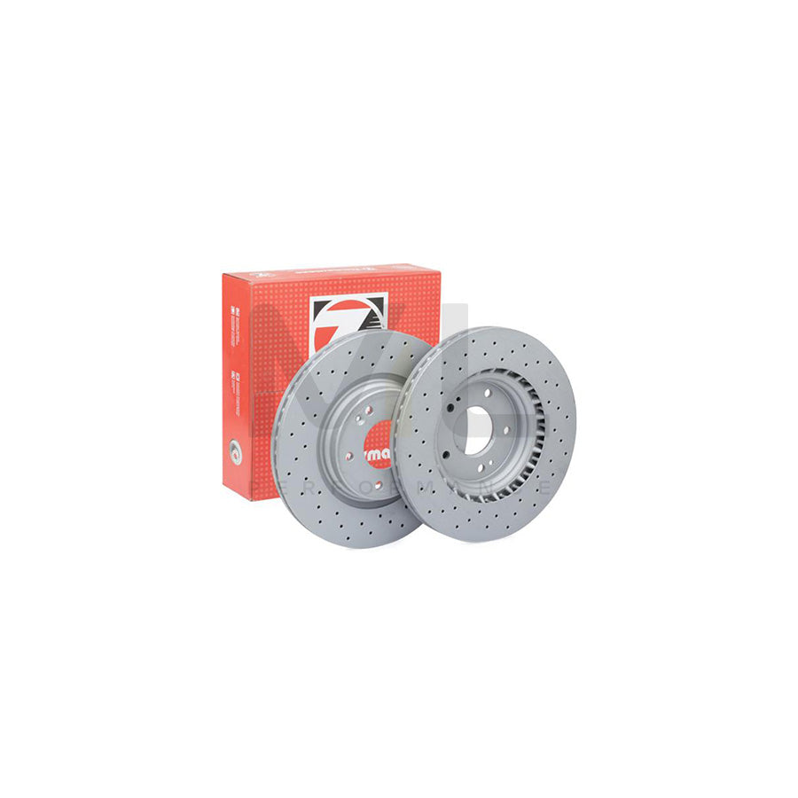 ZIMMERMANN SPORT COAT Z 285.3531.52 Brake Disc Internally Vented, Perforated, Coated  - 1 piece