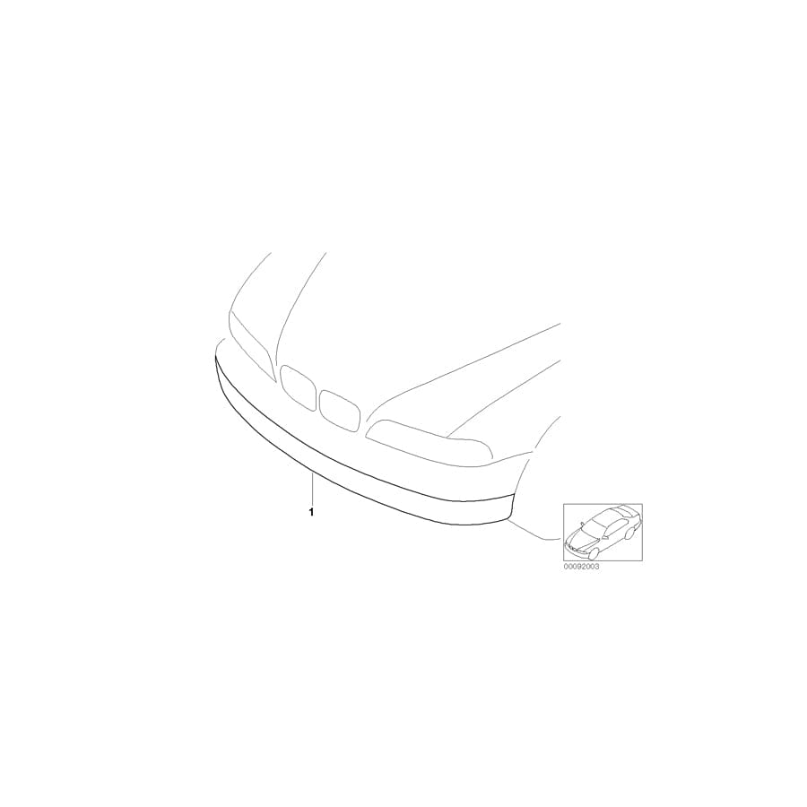 Genuine BMW 82110008644 E39 Clear Covering E39 FOGLIGHTS (Inc. 540iP)