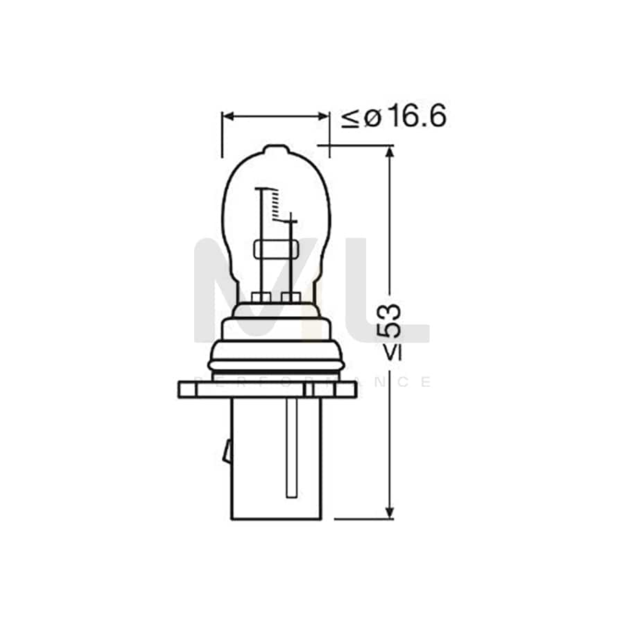 OSRAM 6851 Bulb, park- / position light for BMW X5 (F15, F85) PSX26W, PG18.5D-3, 12V, 26W