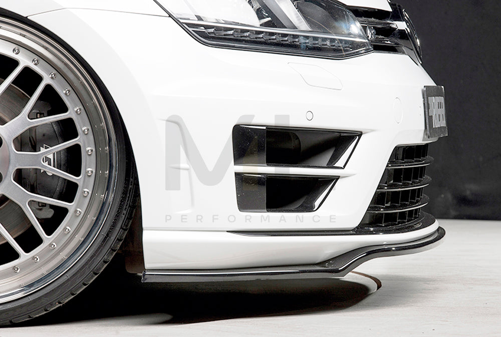 Rieger 00088091 VW Mk7 Mk7-Line Golf R Front Splitter 2 | ML Performance UK Car Parts
