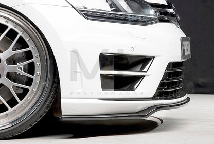 Rieger 00088091 VW Mk7 Mk7-Line Golf R Front Splitter 2 | ML Performance UK Car Parts