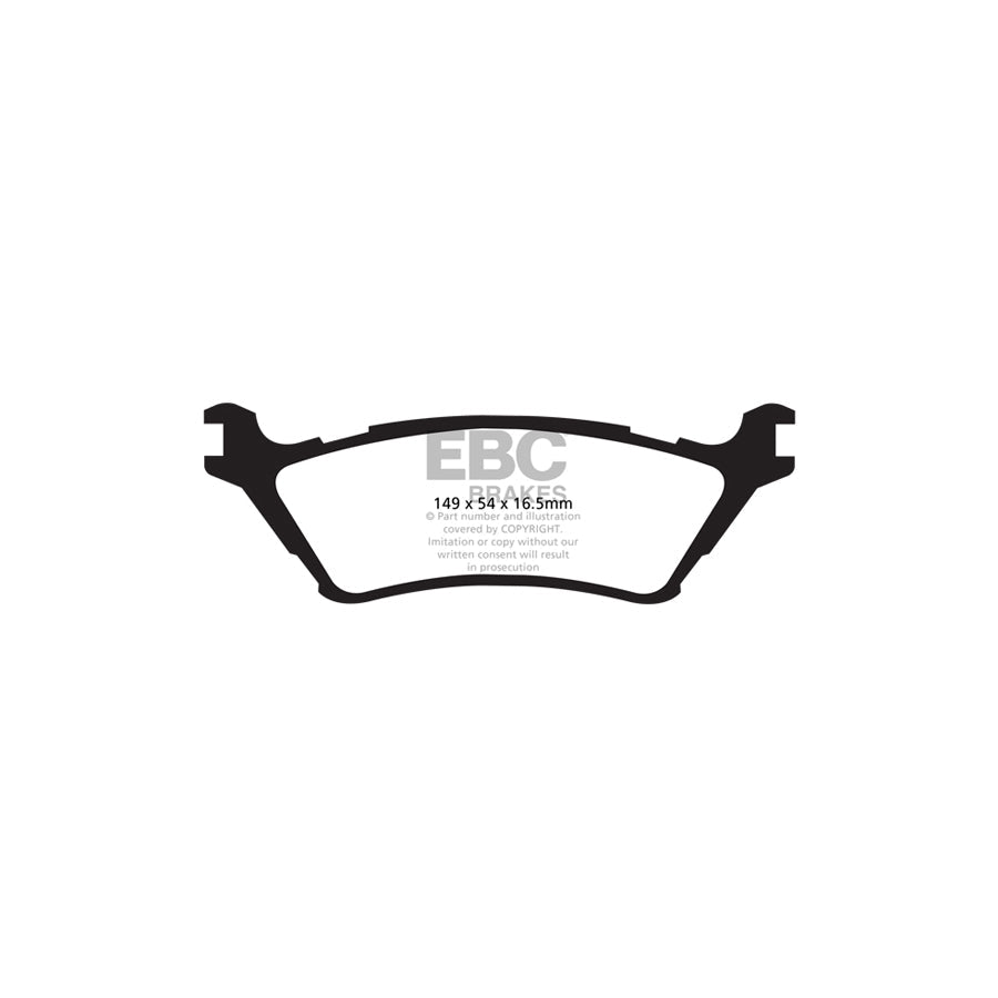 EBC DP61891 Ford F-150 Greenstuff Rear Brake Pads 2 | ML Performance UK Car Parts