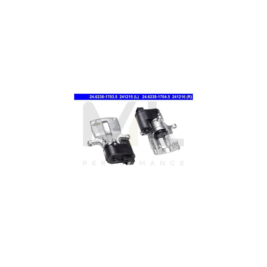 ATE 24.6238-1703.5 Brake Caliper for vehicles with electric parking brake, without holder