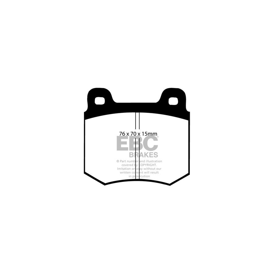EBC DP146 Chrysler Ultimax Front Brake Pads - Bendix Caliper (Inc. 160 GT & 180) 2 | ML Performance UK Car Parts