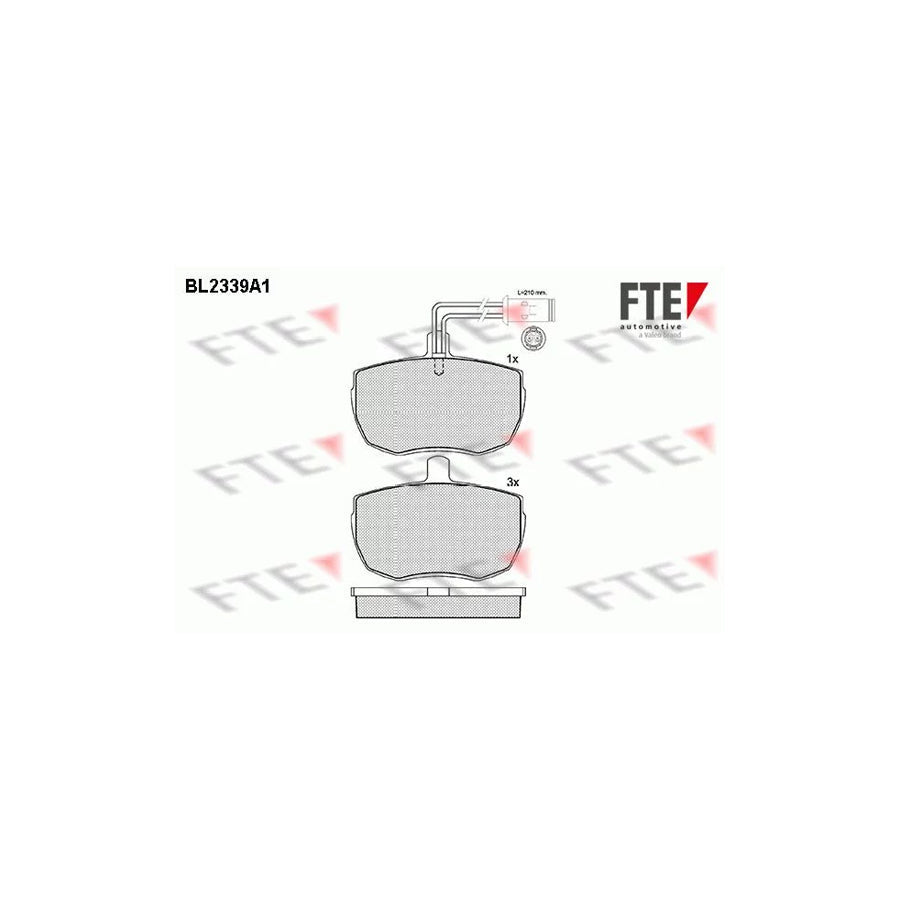 FTE 9010704 Brake Pad Set