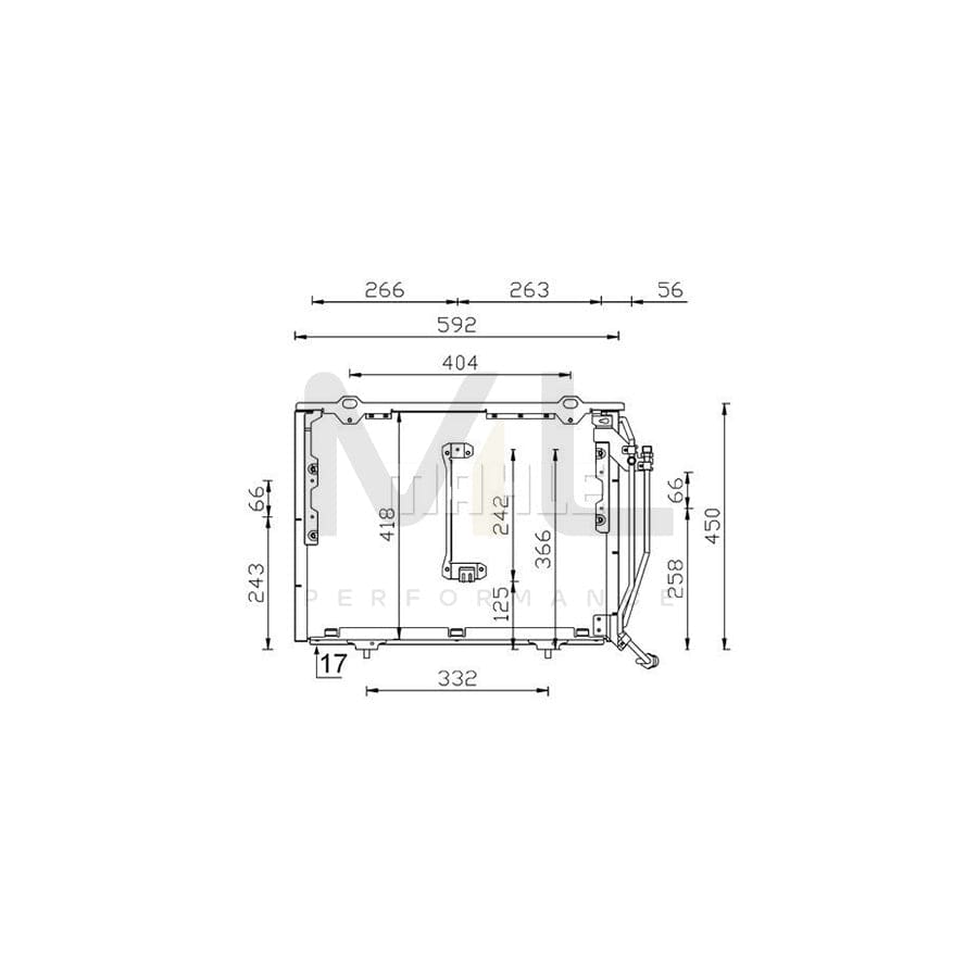 MAHLE ORIGINAL AC 244 001S Air conditioning condenser without dryer | ML Performance Car Parts