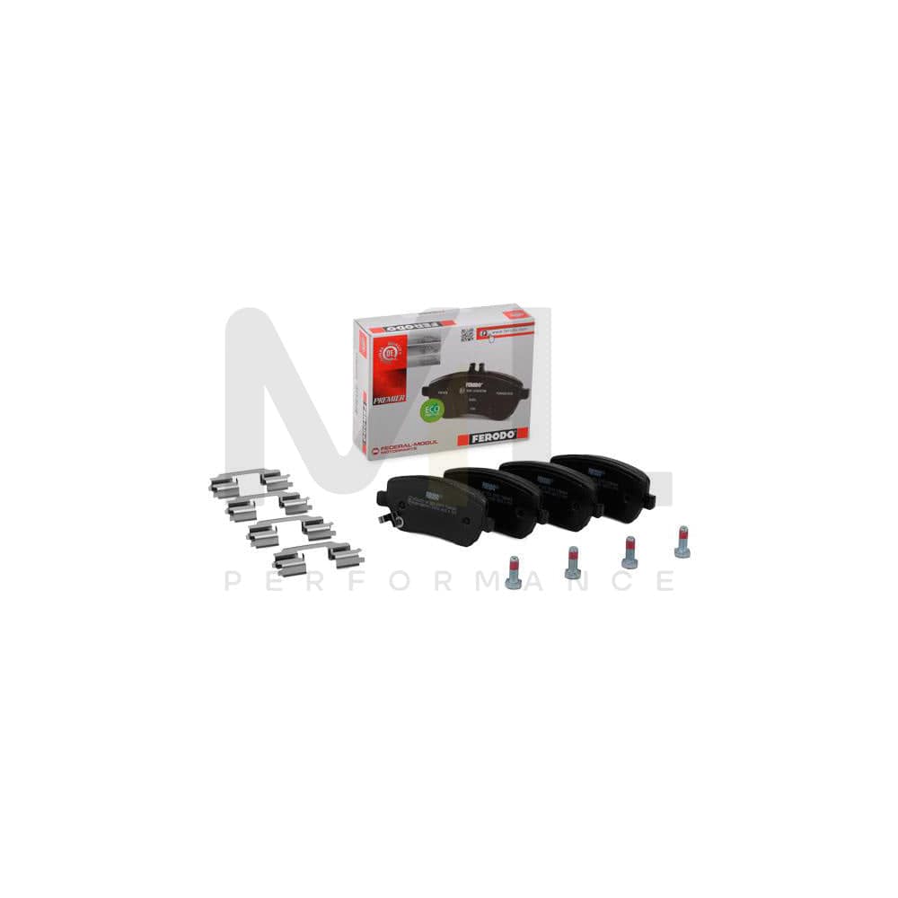 Ferodo Premier Eco Friction FDB4069 Brake Pad Set With Acoustic Wear Warning, With Brake Caliper Screws, With Accessories