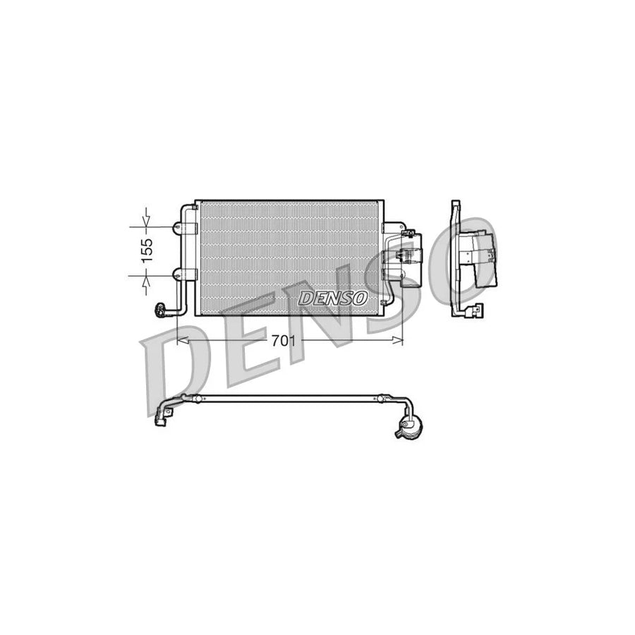 DENSO DCN32025 Air Conditioning Condenser for VW New Beetle