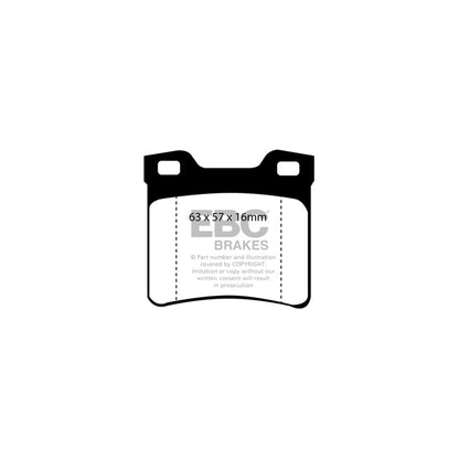 EBC DP41048R Peugeot 406 Yellowstuff Rear Brake Pads - Girling/TRW / Brembo Caliper