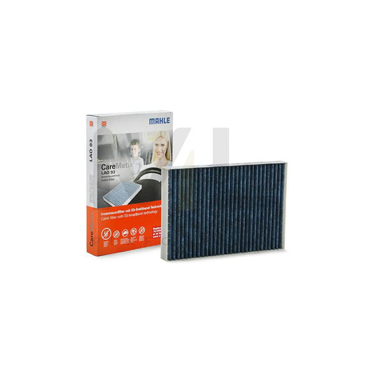 MAHLE ORIGINAL LAO 93 Pollen filter Activated Carbon Filter, with anti-allergic effect, with antibacterial action, CareMetix®