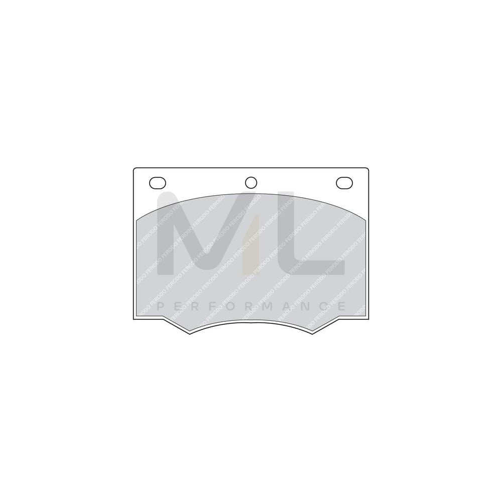 Ferodo Premier FDB168 Brake Pad Set Not Prepared for Wear Indicator