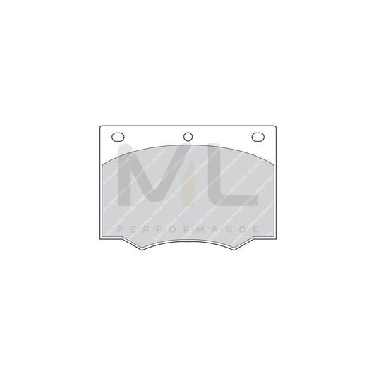 Ferodo Premier FDB168 Brake Pad Set Not Prepared for Wear Indicator