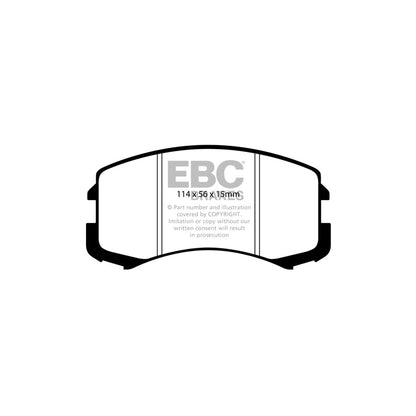 EBC DP1678 Mitsubishi Lancer Ultimax Front Brake Pads 2 | ML Performance UK Car Parts