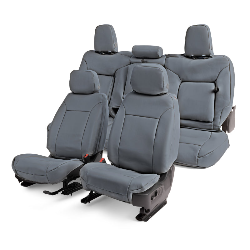 Covercraft 23-26 Ford F250-F550 SD Leatherette PrecisionFit Custom 2nd Row Seat Covers - Med Grey