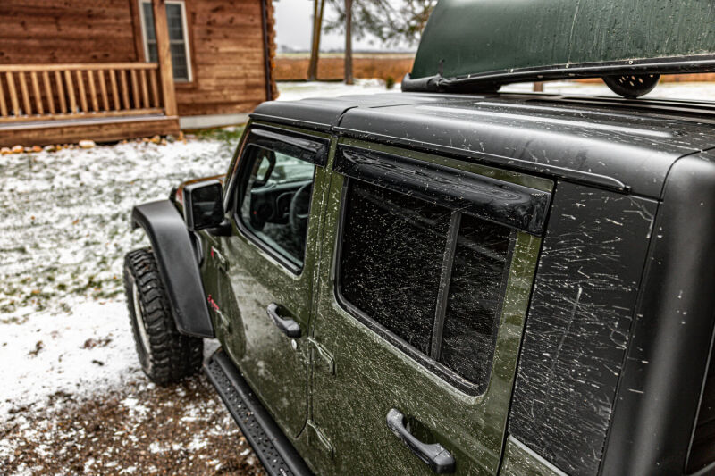 Husky Liners 18-24 Jeep Wrangler JLU Sport/Sahara/Rubicon Ventvisor Low Profile (4pc) - Smoke