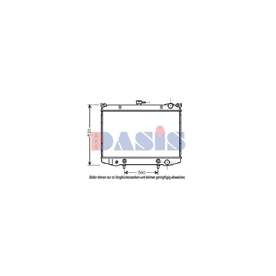 AKS Dasis 071570N Engine Radiator for Nissan Terrano I Off-Road (Wd21)