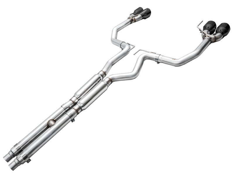AWE Tuning AWE 2024 Ford Mustang GT Fastback S650 RWD Track Edition Cat-Back Exhaust w/ Quad Diamond Black Tips