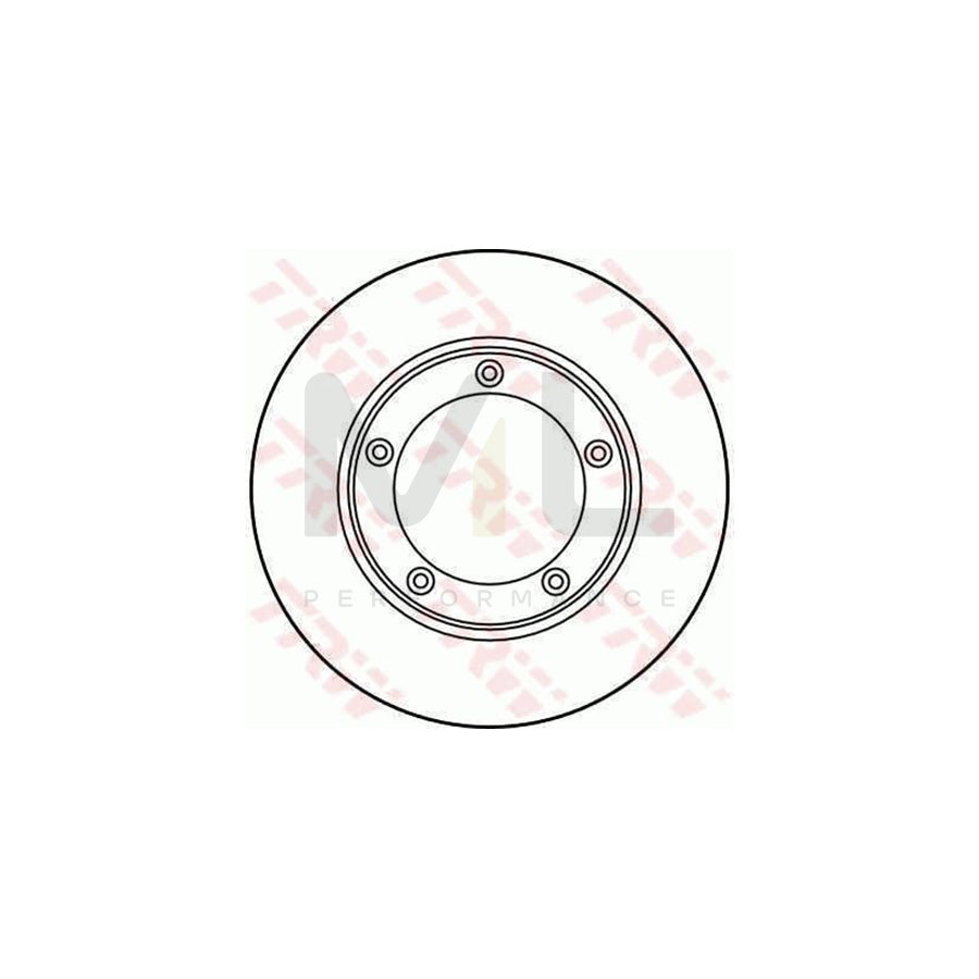 TRW DF1209 Brake Disc Solid  - 1 piece