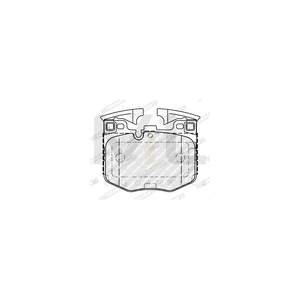 Ferodo FDB5055 Brake Pad Set Not Prepared for Wear Indicator