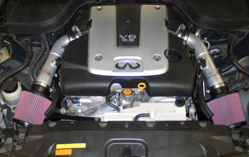K&N Engineering K&N 07-08 G35 Dual Silver Typhoon Short Ram Intakes
