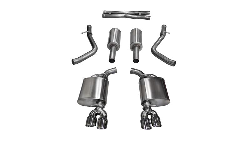 CORSA Performance Corsa 15-16 Dodge Challenger Xtreme Cat-Back Dual Rear Exit with Twin 3.5in Polished Pro-Series Tips