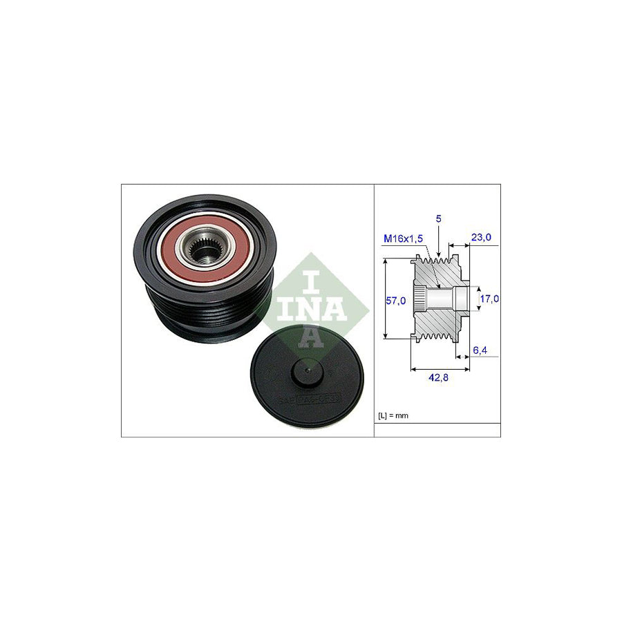 Ina 535 0190 10 Alternator Freewheel Clutch