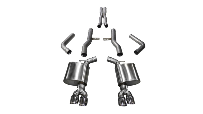 CORSA Performance Corsa 2015-2023 Dodge Challenger Hellcat Dual Rear Exit Extreme Exhaust w/ 3.5in Polished Tips