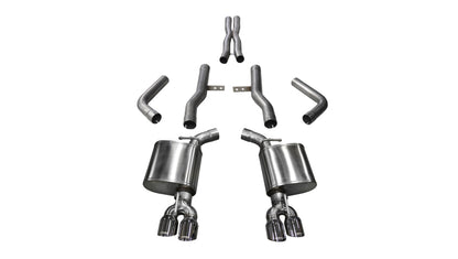 CORSA Performance Corsa 2015-2023 Dodge Challenger Hellcat Dual Rear Exit Extreme Exhaust w/ 3.5in Polished Tips