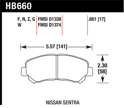 Hawk Performance Hawk LTS Street Brake Pads