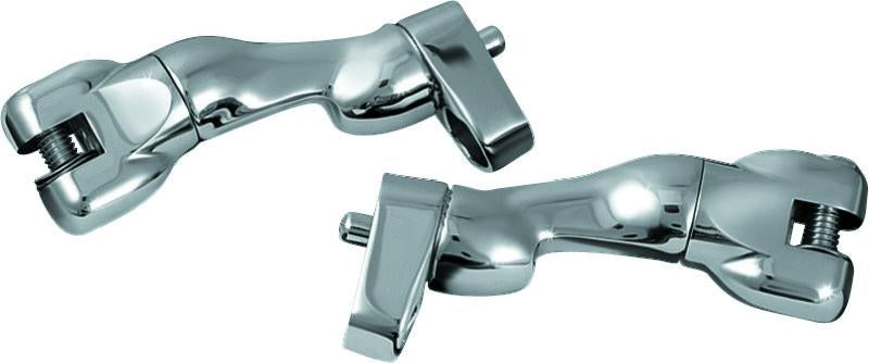 Kuryakyn Adjustable Passenger Peg Mounts For Harley-Davidson Touring and Indian Models Chrome