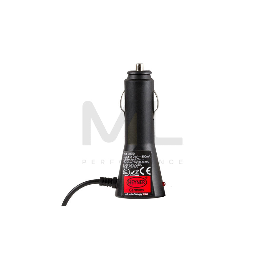 HEYNER MobileEnergy Pro 511710 In-car charger Number of inlets/outlets: 1 USB, Lightning, Black