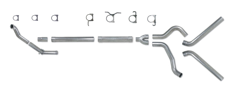 Diamond Eye Performance Diamond Eye KIT 4in TB MFLR RPLCMENT PIPE DUAL SS 94-97 5 7 3L F250/F350 PWRSTROKE NFS W CARB STDS