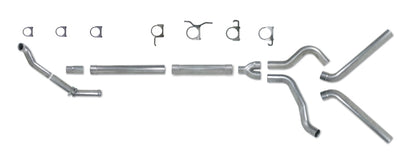 Diamond Eye Performance Diamond Eye KIT 4in TB MFLR RPLCMENT PIPE DUAL SS 94-97 5 7 3L F250/F350 PWRSTROKE NFS W CARB STDS