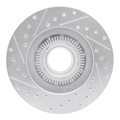 R1 Concepts R1 95-97 Ford Ranger (USA/Canada) Front Right Drilled & Slotted Silver Brake Rotor