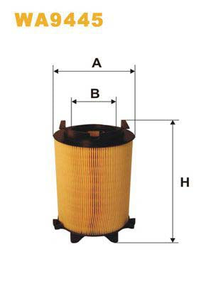 WIX Filters WA9445 Air Filter For Seat Toledo Iii (5P2)
