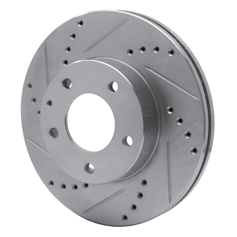 R1 Concepts R1 92-95 Mazda MPV Front Left Drilled & Slotted Silver Brake Rotor