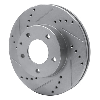R1 Concepts R1 92-95 Mazda MPV Front Left Drilled & Slotted Silver Brake Rotor