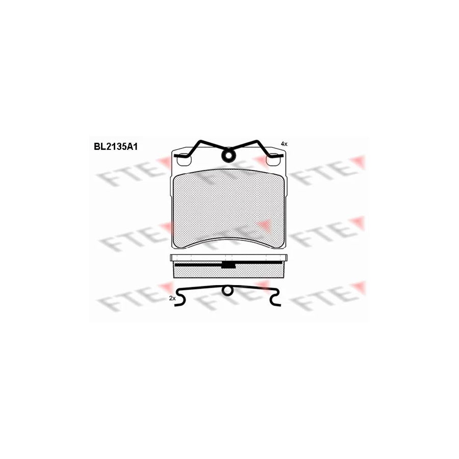 FTE Bl2135A1 Brake Pad Set for VW Transporter