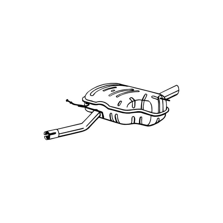 Bosal 247-101 Rear Silencer for BMW 3 Compact (E46)