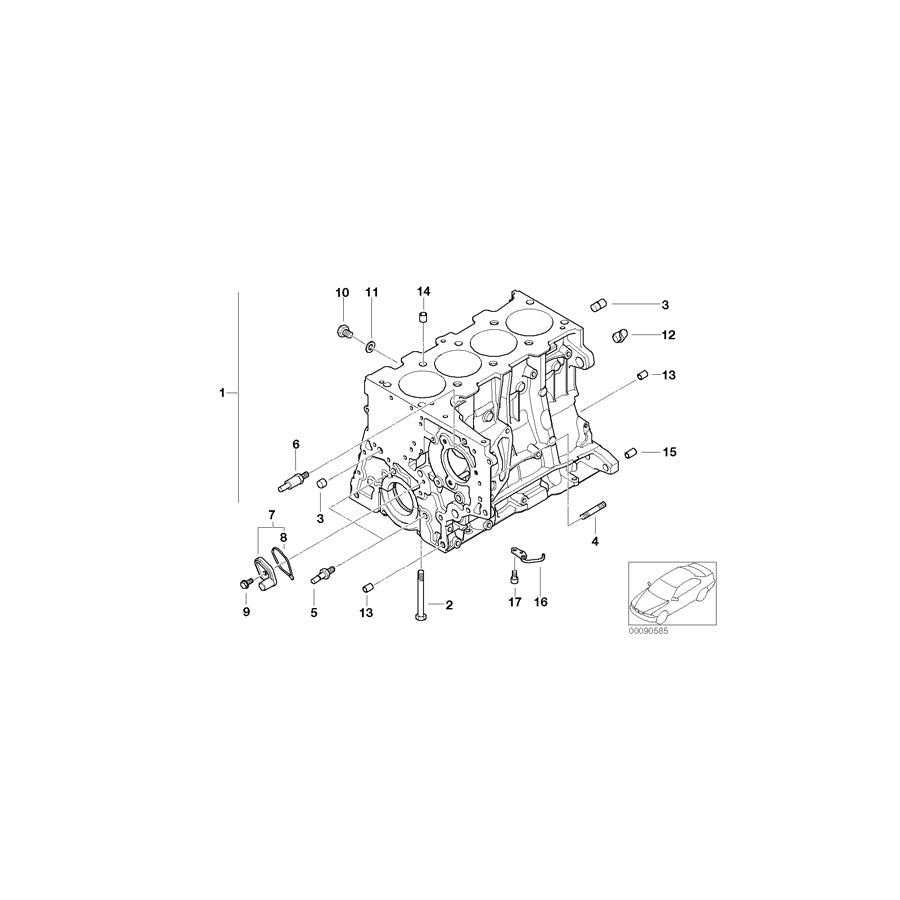 Genuine BMW 11427787569 E70 E61 E92 Oil Spraying Nozzle (Inc. 320td, 525d & 335d)