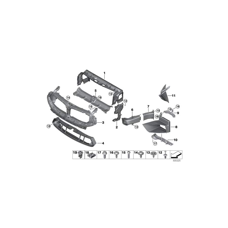 Genuine BMW 51748099750 F92 F93 F91 Finisher Upper M (Inc. M8)