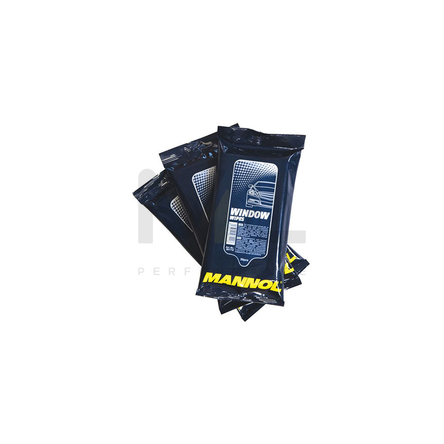 MANNOL Wipes, Window 9947 Hand cleaning wipes Bag, Quantity: 30