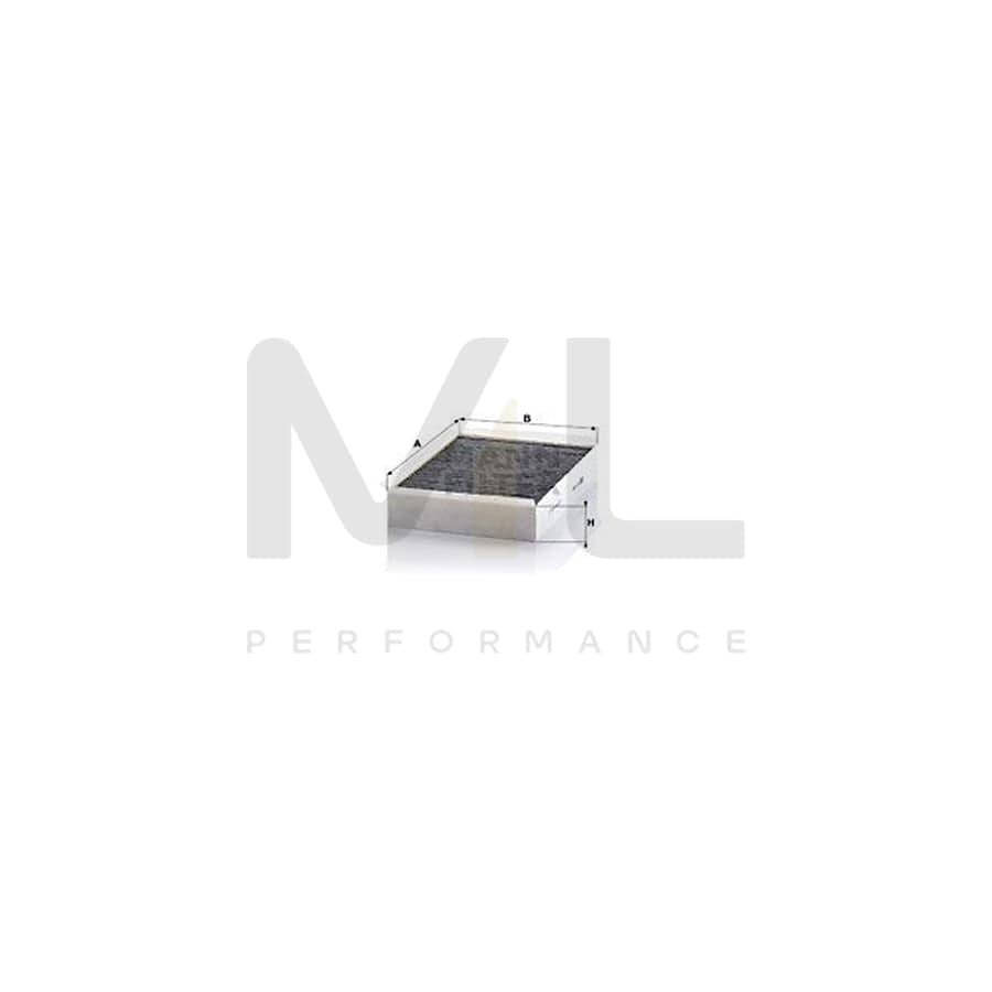 MANN-FILTER CUK 2950 Pollen filter for JAGUAR XJ Saloon (X350, X358) Activated Carbon Filter
