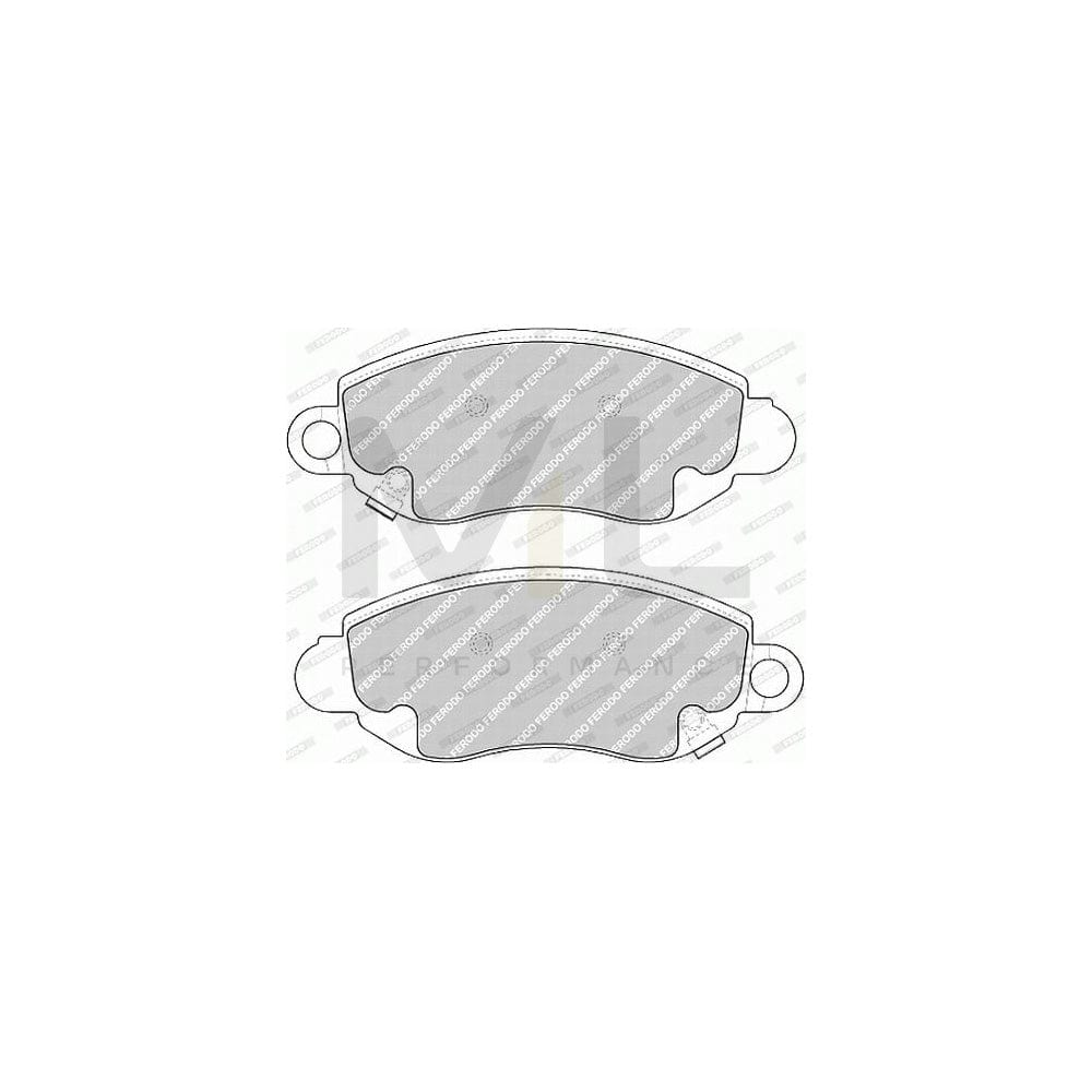 Ferodo Premier Eco Friction FVR1381 Brake Pad Set for Ford Transit With Acoustic Wear Warning, With Accessories