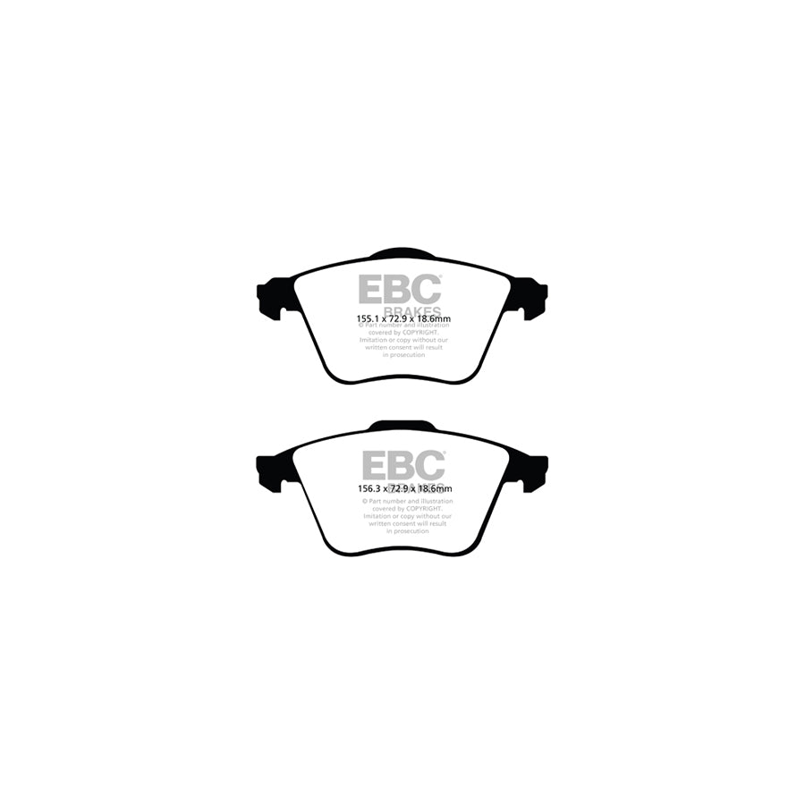 EBC PLK1191 Vauxhall Vectra Yellowstuff Pads and Brake Line Performance Pack - ATE Caliper 2 | ML Performance UK Car Parts